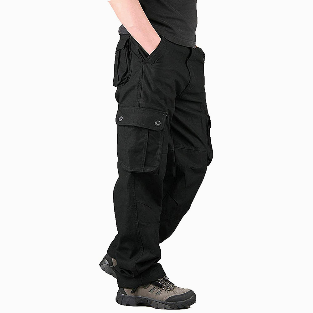 Bacca Sports Mens Cargo Trousers Work Wear Cargo Pans With Side Pocket Full Pants Casual Men Hiking Pants Outdoors Trousers Cargo Pants